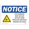 Signmission OSHA Notice Sign, Eye Damage May Occur With Symbol, 10in X 7in Decal, 7" W, 10" L, Portrait OS-NS-D-710-V-12310 - alternate 1